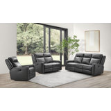 Albertas 3 - Piece Leather Living Room Set