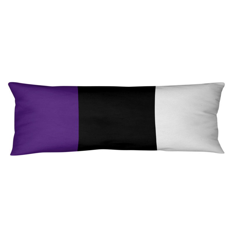 Polyester Medium Pillow, Purple/Black, Mississippi Rebellion