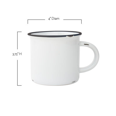 Canvas Home Tinware Stoneware 4 Piece Dinnerware Set, Service For 1