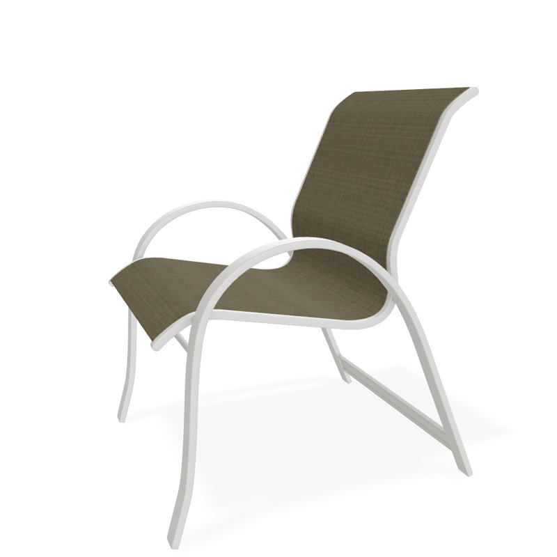 Fauteuil de salle à manger empilable Hiraku, Pierre Elevation, Neige
