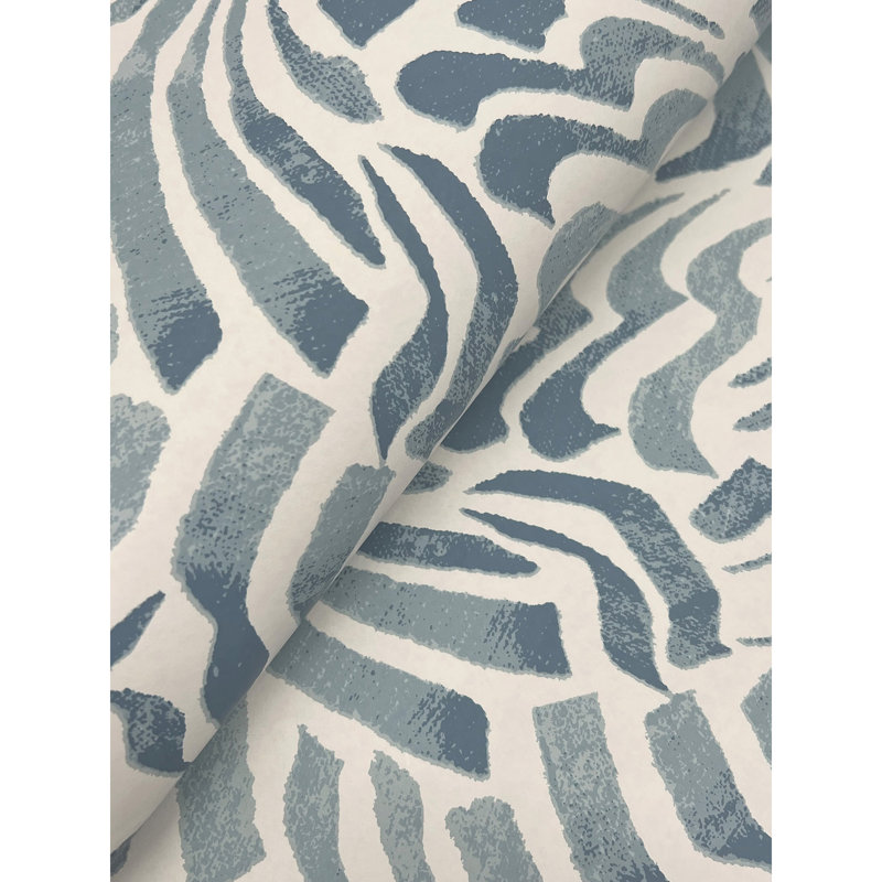 Zora Abstract Wallpaper Roll, Blue