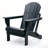 Spacious Hdpe Adirondack Chairs, Weather-resistant With Modern Design For Patio & Camping