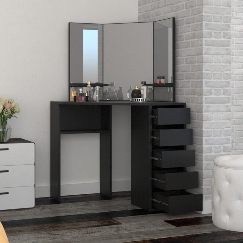Coiffeuse avec miroir Metin