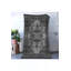 Tapis décoratif gris foncé à motifs traditionnels-916867895