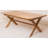 Extendable Solid Oak Trestle Dining Table