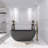 59 " L x 29.5 " W Freestanding and Mounting / Installation Required Soaking Solid Surface Bathtub