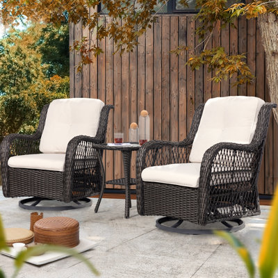 Shawen Swivel Rocking Chair with Cushions by Red Barrel Studio