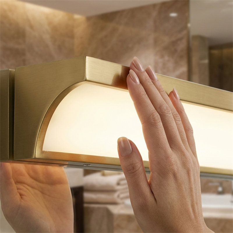 24-inch All-in-one Led Bathroom Vanity Light Strip, Suitable For Both Dry And Humid Indoor Environments., Antique Brass