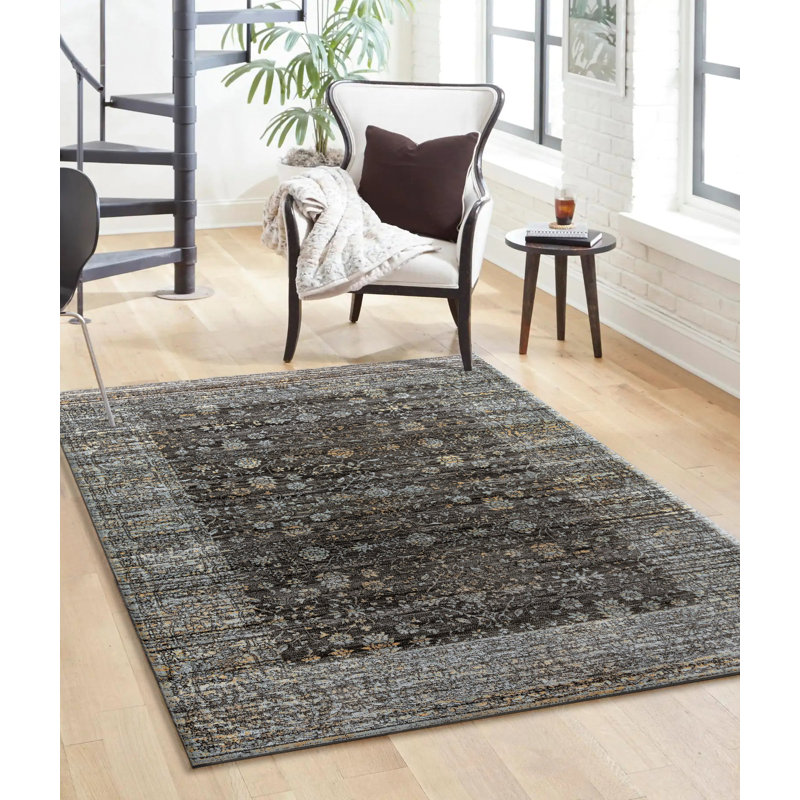 Tapis oriental brun Zullo, Rectangle 5 pi 3 po x 7 pi 3 po