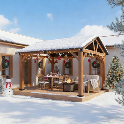 13 pi. L 11 pi. X P 11 pi. D Pavillon de jardin en aluminium