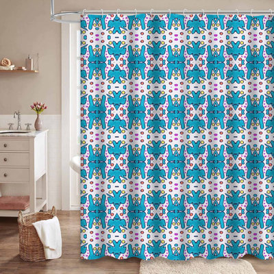 Rideau de douche transparent transparent, rideaux de douche pour la salle de bain avec 12 crochets