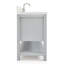 Ensemble de meuble-lavabo simple 61 po Moille avec comptoir en quartz blanc pur 1,5 po Moille-5594309-55190541