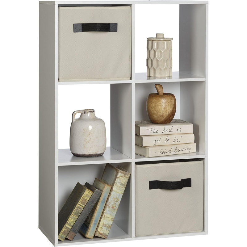 6-Cube Organizer With USB Charging Hub, Spacious Drawers, And Modern Design For Home Or Office