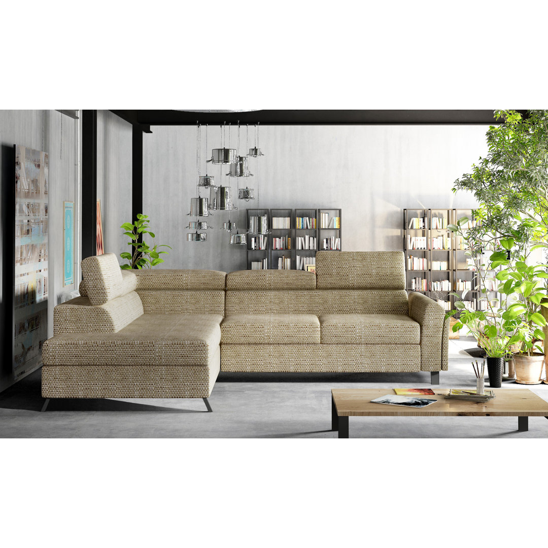 Ecksofa Northampt mit Bettfunktion