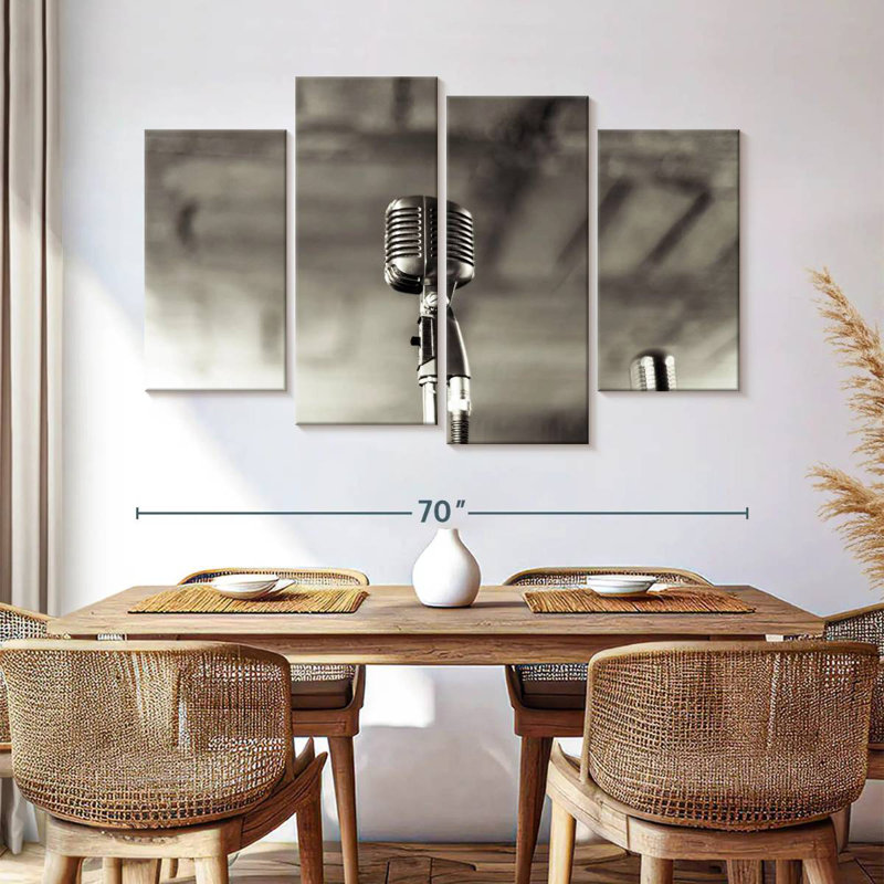Abarca Jazz Microphone, 42" H x 68" W