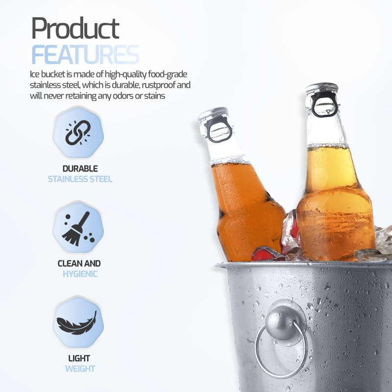 Ice Bucket With Tong