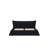 Upholstered Platform Bed with Special Shaped Velvet Headboard-110054353-115235060