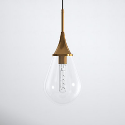 Hoye Single Light Glass Dimmable Pendant