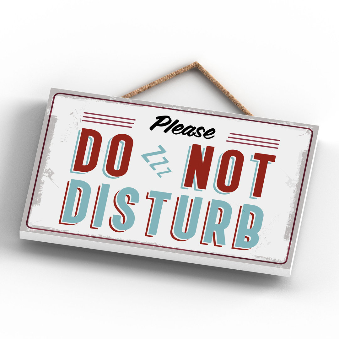 Do Not Disturb Zzz - Print on MDF