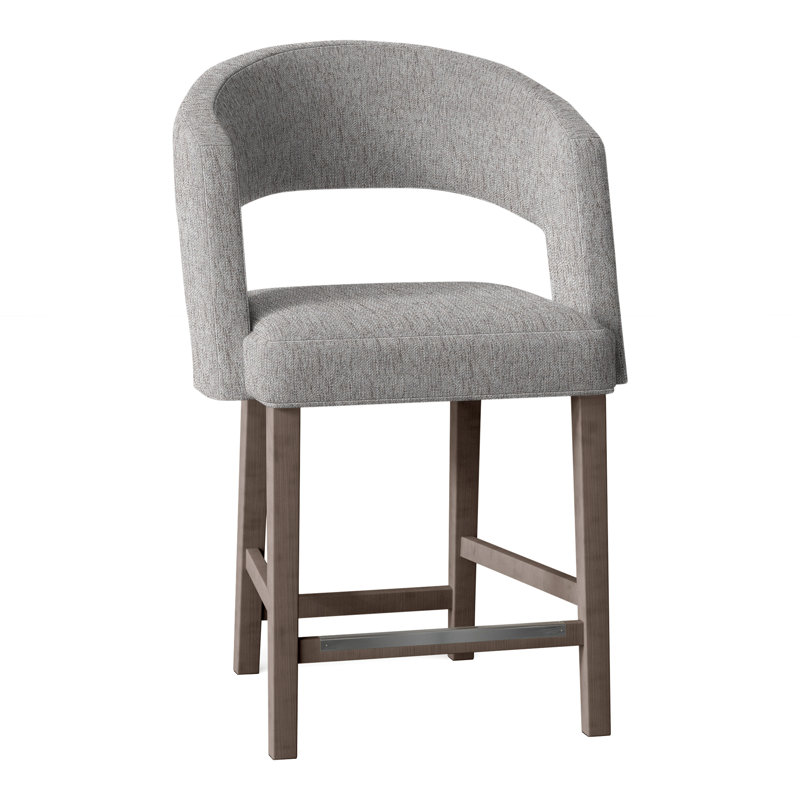 Tabouret de comptoir 26 po Bryant, Gris anthracite, Fumée 9508