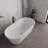 59" Streamline Soaking Freestanding Tub With Internal Drain-108964763