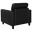 Fauteuil d'appoint noir élégant