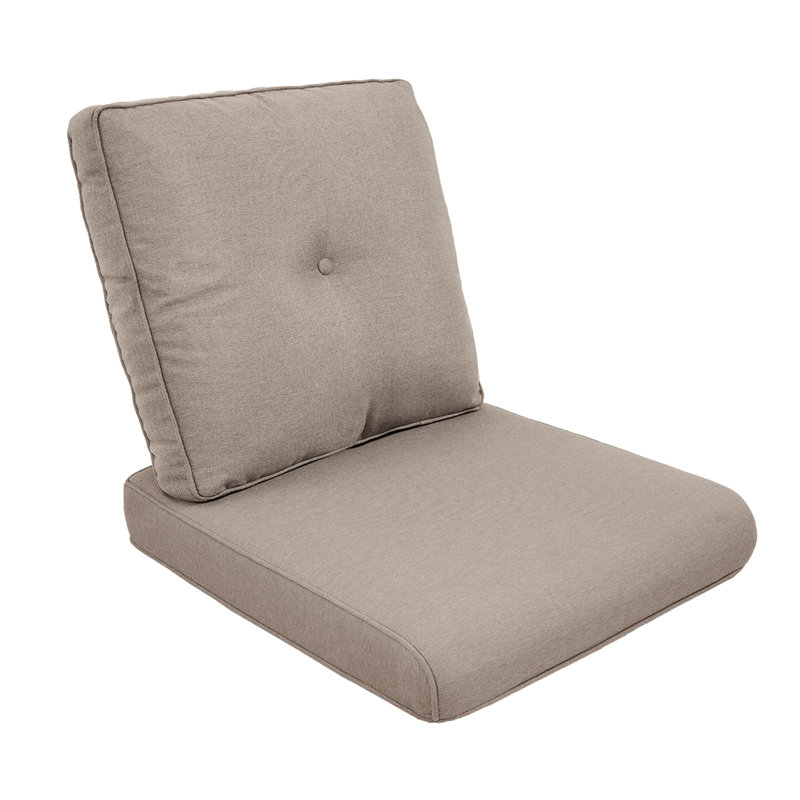 Allo 22"W x 25"D Outdoor Furniture Replacement Seat/Back Cushions, Beige, 1