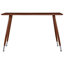 Table de salle à manger Vidaxl et table brun, chaises bleues