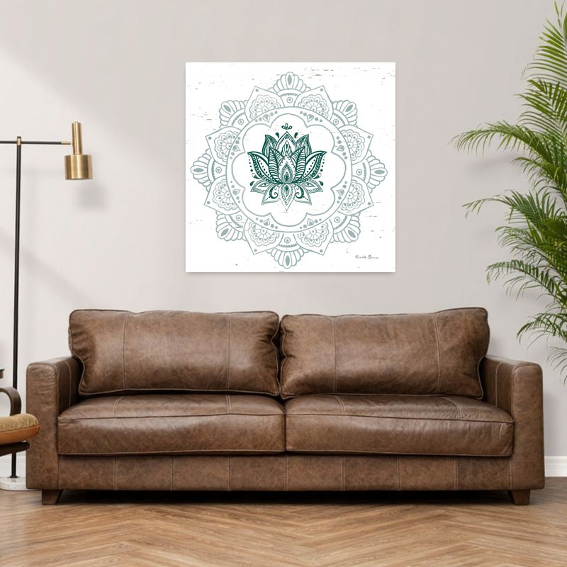Mandala I, art de fleur de lotus, H 36 po x l 36 po