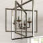 Lustre géométrique à 4 lumières de style bougie de 14 po de largeur -31497650