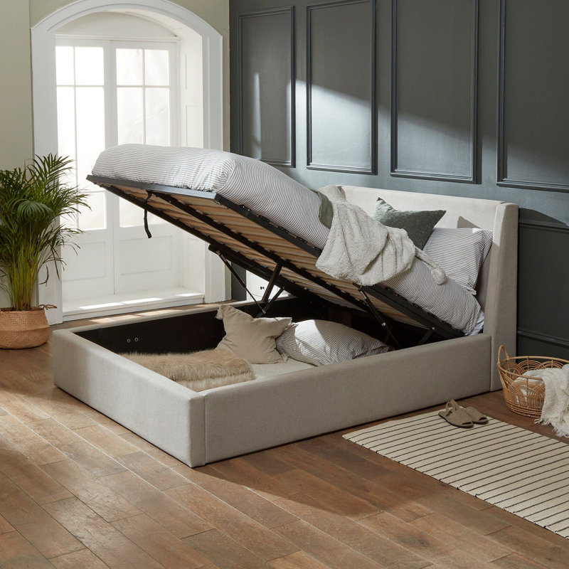 Abrew Upholstered Bed, European Kingsize (160 x 200cm)