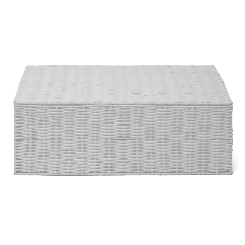 August Grove Plastic Decorative Bin, 17cm H x 56.5cm W x 36cm D