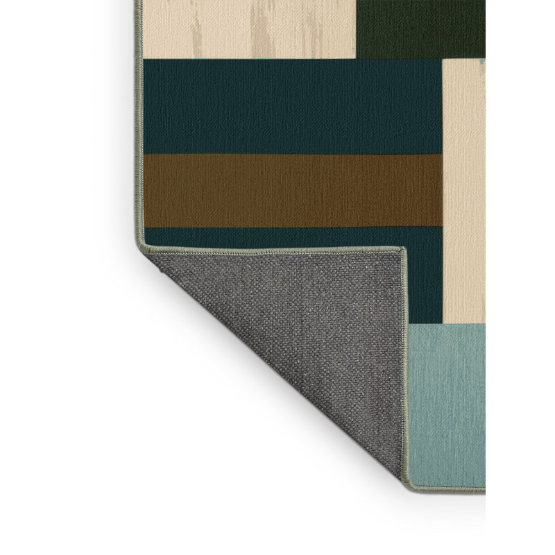 Pixel Pattern Plains Rug, Rectangle 5' x 8'