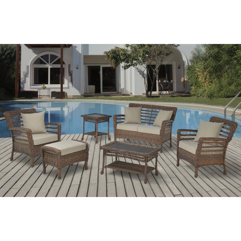 Ensemble de conversation avec coussins 6 pièces Boyles, H 18 po x L 34 po x P 21 po
