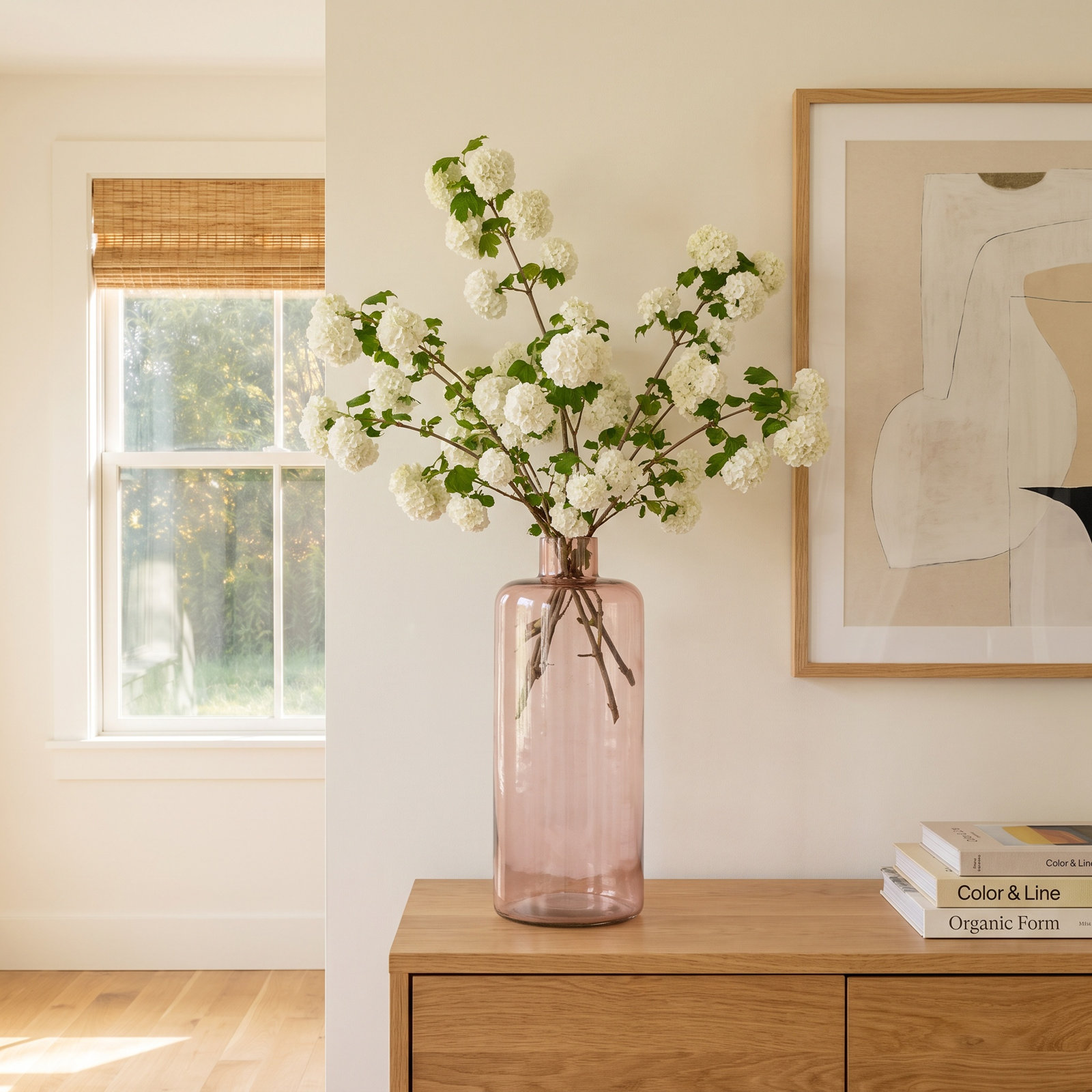 Logo Table Vase, 10" H x 4" W x 4" D