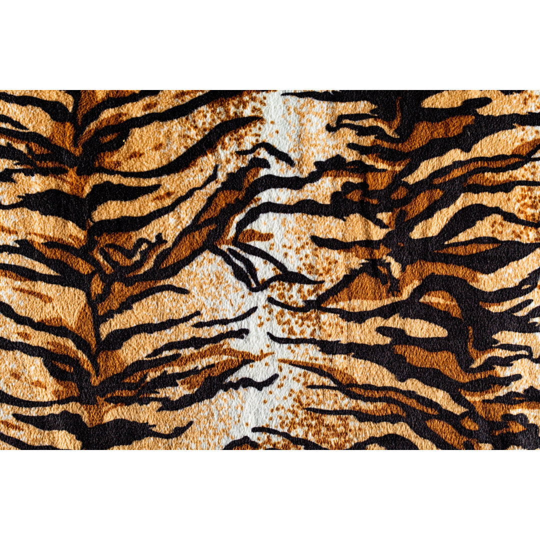 Leinwandbild Tiger Fur Fabric von Photovideostock