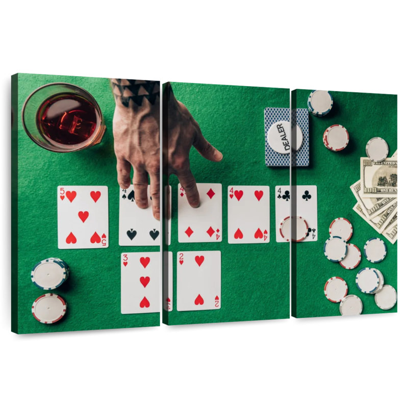 Jeu de cartes Senne, H 20 po x l 33 po