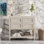 Meuble-lavabo 36 po avec lavabo encastré en céramique, 4 tiroirs, structure en bois massif, idéal pour les salles de bain modernes et un rangement efficace