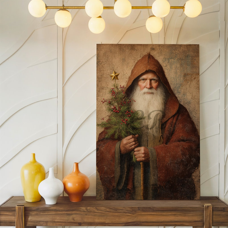 Reproduction d'art sur toile, "Une personne âgée avec une longue barbe blanche", H 9 po x l 12 po