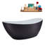74.8'' x 35.4'' Soaking Acrylic Bathtub-90936592