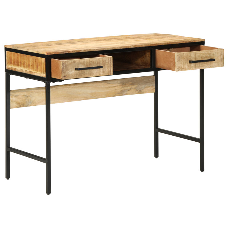 Desk 50x75 Cm Solid Wood Rough Mango