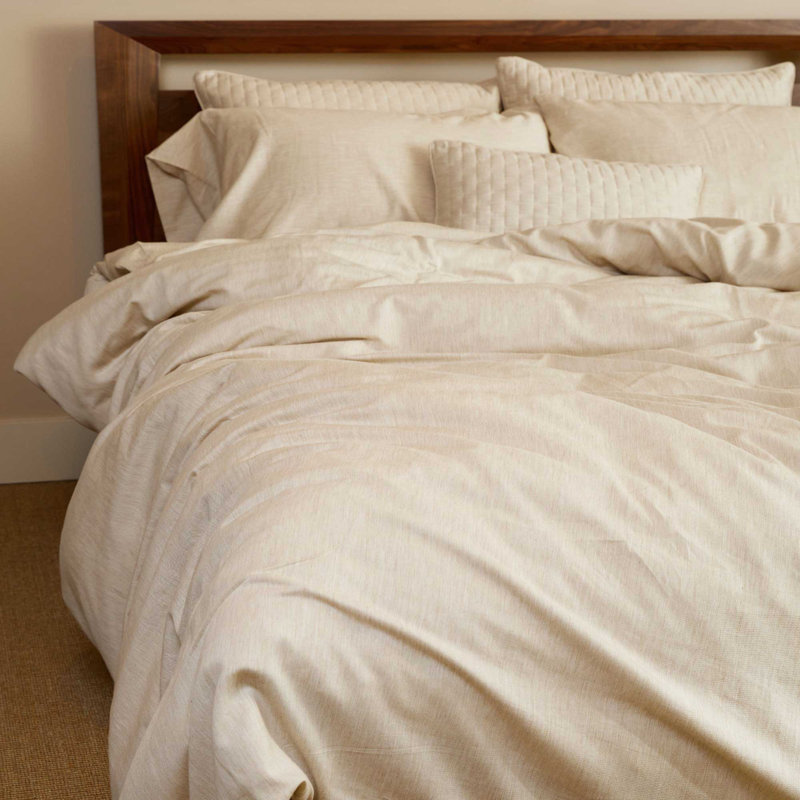BedVoyage Duvet Cover - Viscose from Bamboo + Cotton - Breathable & Lightweight, Queen Duvet Cover, Silver