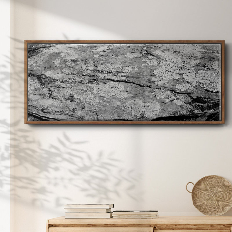 Found Textures XVI- Framed Canvas, 8" H x 20" W