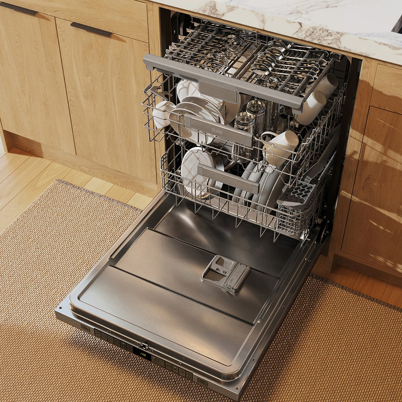 Monument 24"" 45 dBA Built-In Button Control Dishwasher