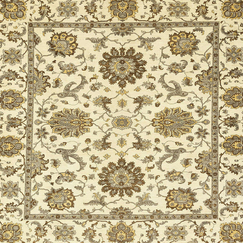 Abdul-Aziz Abstract Indoor Rug, Square 4'