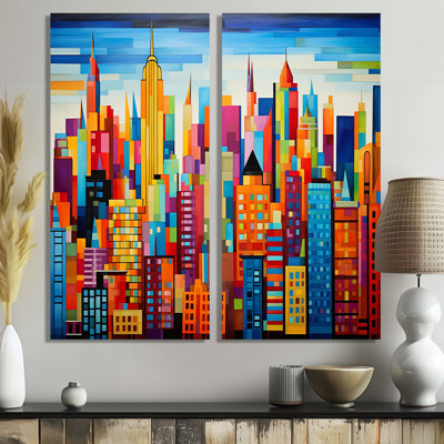 Pop Art New York In Color II - Multi-Color Wall Art