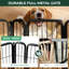 Barrière pour chien très large FXW conçue pour une utilisation à l'intérieur, largeur réglable jusqu'à 165 pouces de large (panneaux en H 32 po pour petits et moyens chiens), noir-2016755150-2016755151