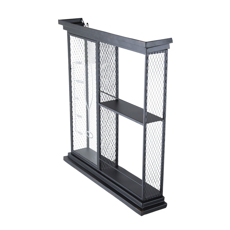 Floating Wine Bar Shelf with Glass Holder