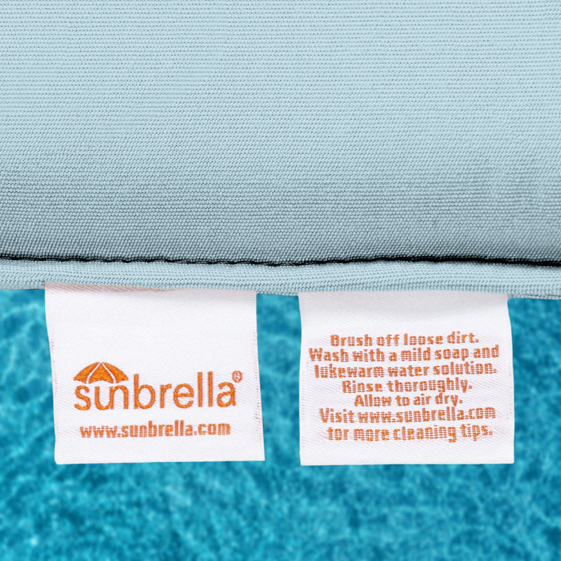 Coussin de siège / dossier d'extérieur Sunbrella, Toile toile Sunbrella® bleu ciel