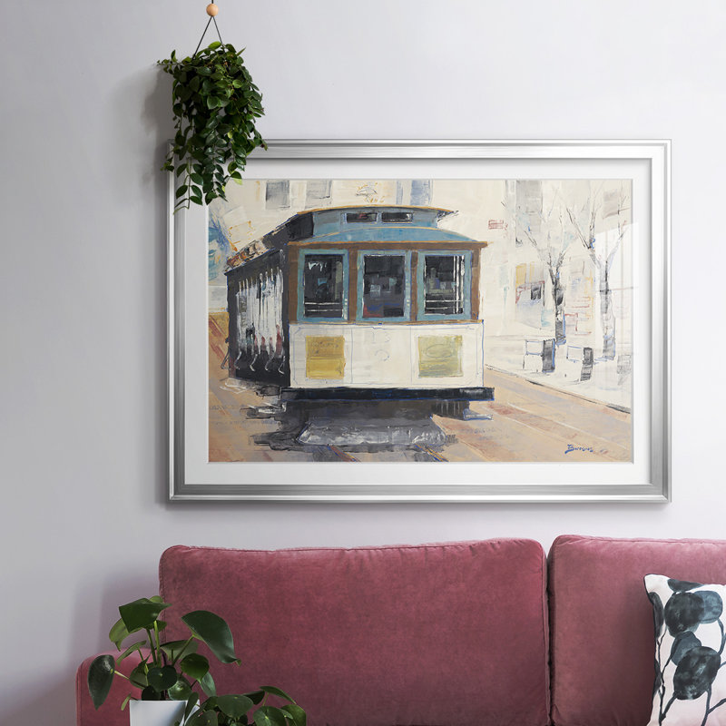 " Cable Town ", Silver Framed, 19" H x 27" W x 1.5" D